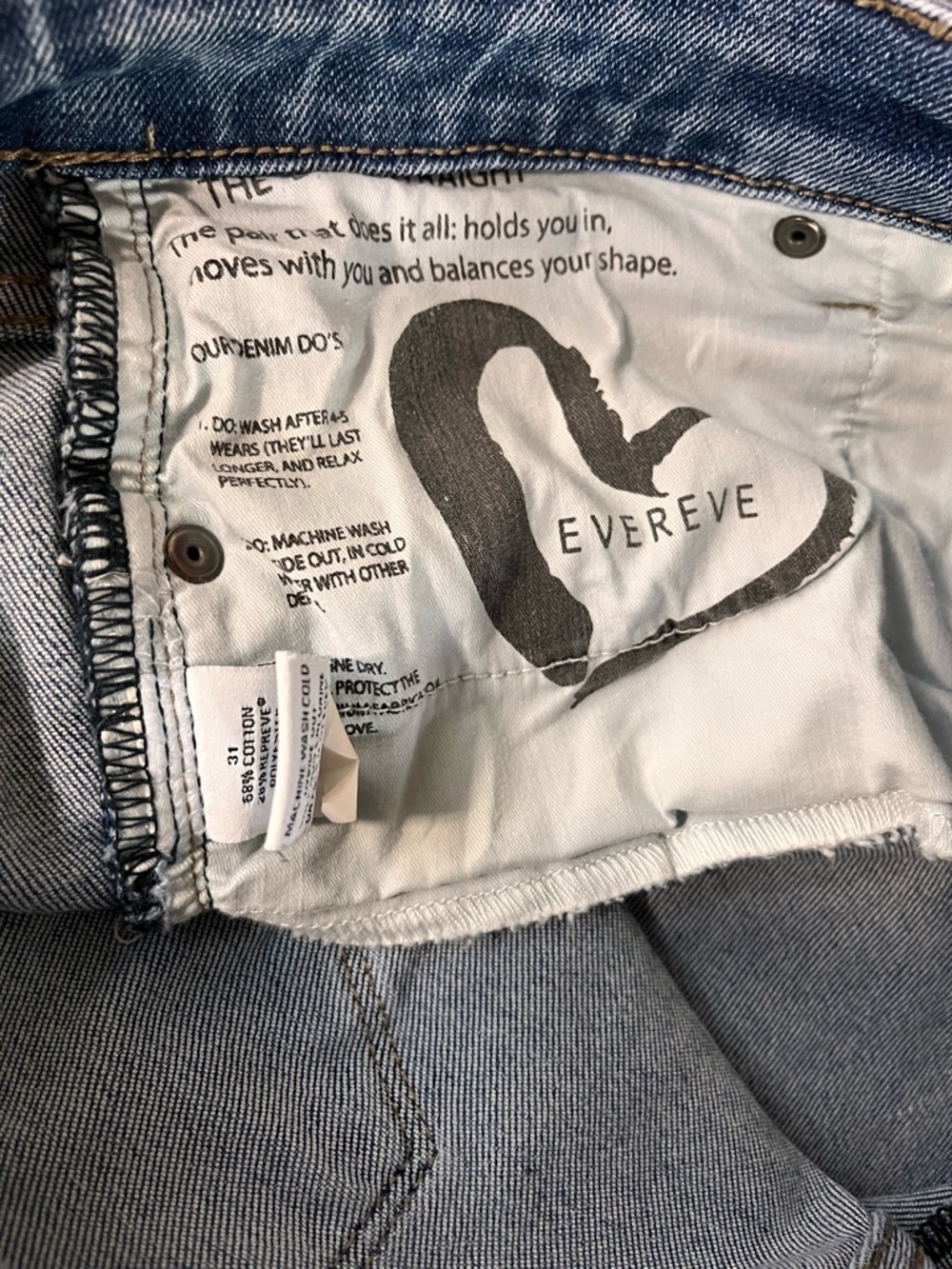 🇺🇸 EVEREVE High Rise Straight light wash size 31 - Picture 5 of 6